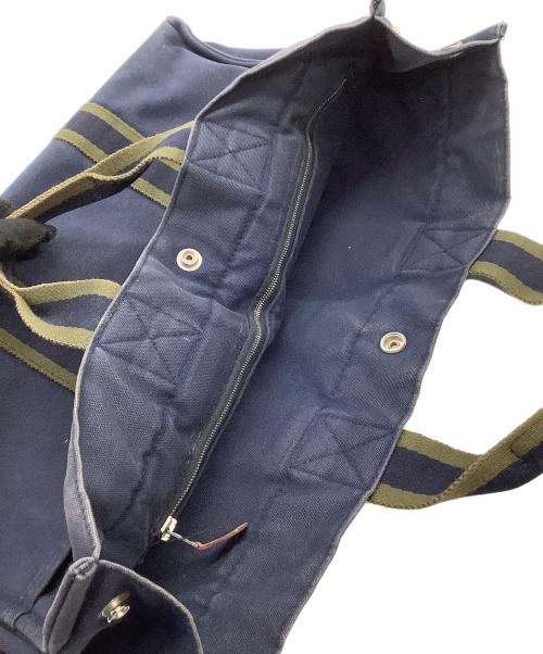 HERMES（エルメス）HERMES (エルメス) トートバッグ フールトゥMM ネイビー×グリーンの古着・服飾アイテム