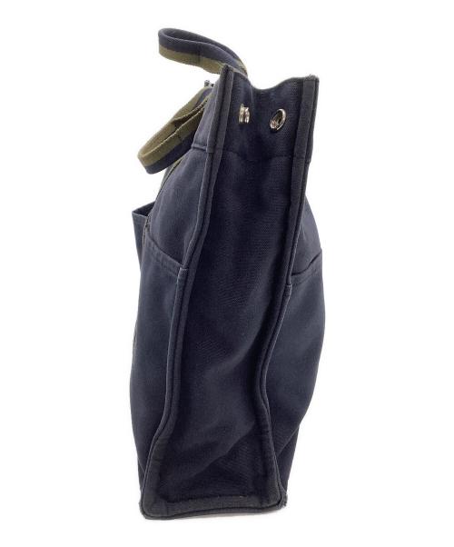 HERMES（エルメス）HERMES (エルメス) トートバッグ フールトゥMM ネイビー×グリーンの古着・服飾アイテム