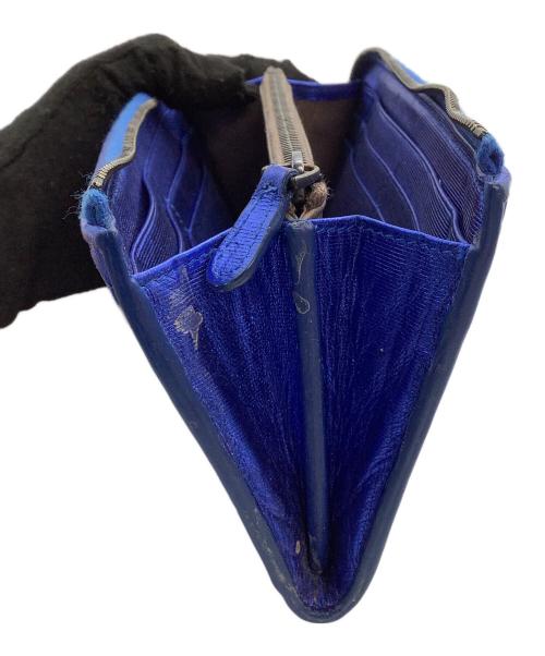 BOTTEGA VENETA（ボッテガベネタ）BOTTEGA VENETA (ボッテガベネタ) 長財布 イントレチャート ブルーの古着・服飾アイテム