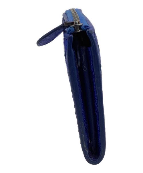 BOTTEGA VENETA（ボッテガベネタ）BOTTEGA VENETA (ボッテガベネタ) 長財布 イントレチャート ブルーの古着・服飾アイテム