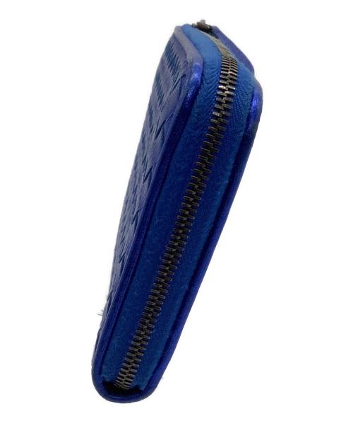 BOTTEGA VENETA（ボッテガベネタ）BOTTEGA VENETA (ボッテガベネタ) 長財布 イントレチャート ブルーの古着・服飾アイテム