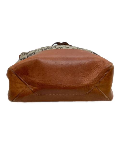 CELINE（セリーヌ）CELINE (セリーヌ) トートバッグ　	トリオンフ ベージュ×ブラウンの古着・服飾アイテム