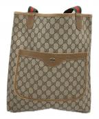 GUCCIグッチ）の古着「トートバッグ　シェリーライン　GGスプリーム」｜ベージュ