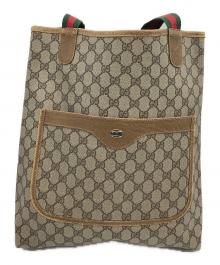 GUCCI（グッチ）の古着「トートバッグ　シェリーライン　GGスプリーム」｜ベージュ