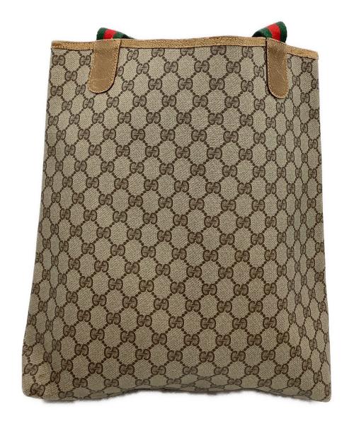 GUCCI（グッチ）GUCCI (グッチ) トートバッグ　シェリーライン　GGスプリーム ベージュの古着・服飾アイテム