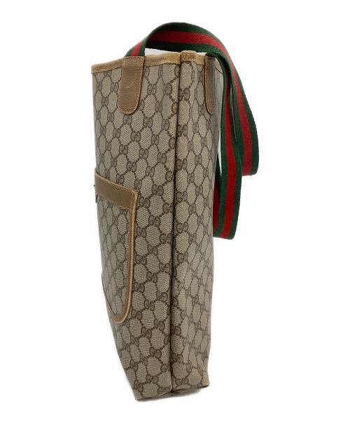GUCCI（グッチ）GUCCI (グッチ) トートバッグ　シェリーライン　GGスプリーム ベージュの古着・服飾アイテム