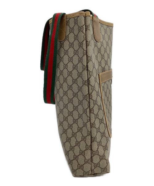 GUCCI（グッチ）GUCCI (グッチ) トートバッグ　シェリーライン　GGスプリーム ベージュの古着・服飾アイテム
