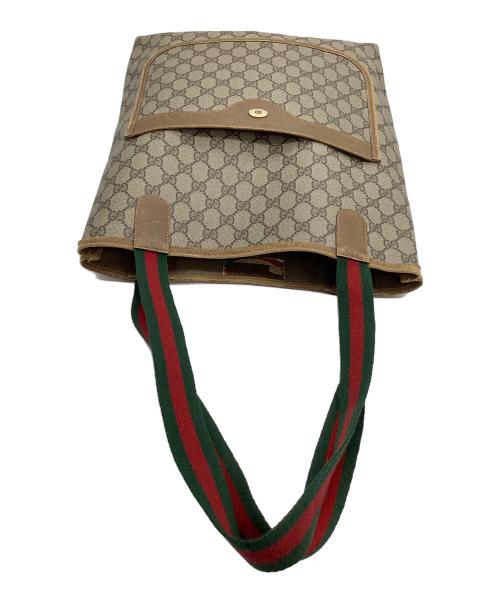 GUCCI（グッチ）GUCCI (グッチ) トートバッグ　シェリーライン　GGスプリーム ベージュの古着・服飾アイテム