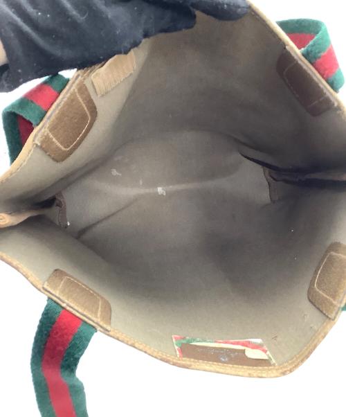 GUCCI（グッチ）GUCCI (グッチ) トートバッグ　シェリーライン　GGスプリーム ベージュの古着・服飾アイテム