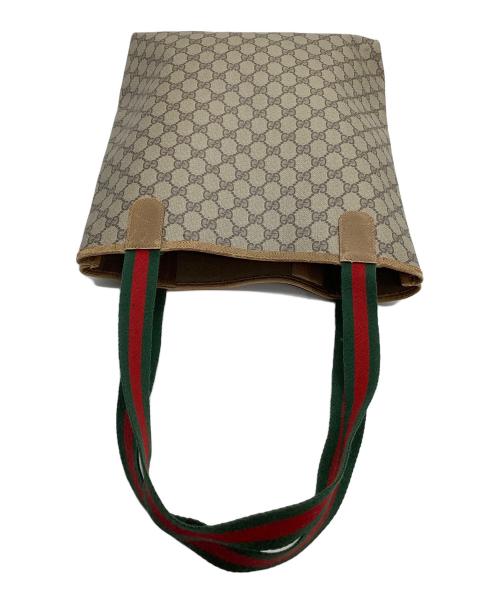 GUCCI（グッチ）GUCCI (グッチ) トートバッグ　シェリーライン　GGスプリーム ベージュの古着・服飾アイテム