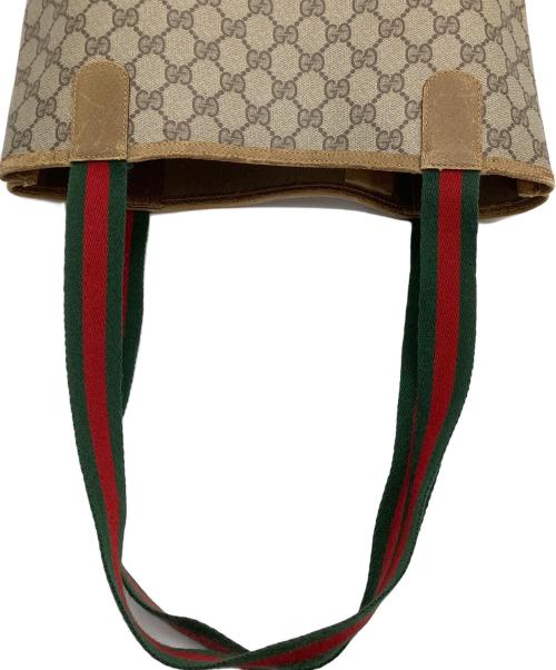 GUCCI（グッチ）GUCCI (グッチ) トートバッグ　シェリーライン　GGスプリーム ベージュの古着・服飾アイテム