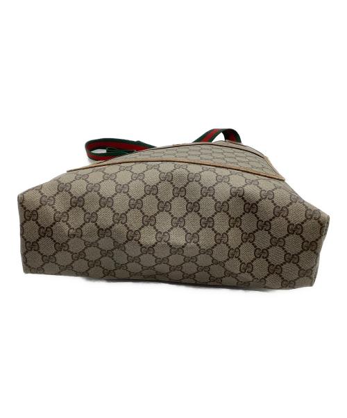 GUCCI（グッチ）GUCCI (グッチ) トートバッグ　シェリーライン　GGスプリーム ベージュの古着・服飾アイテム