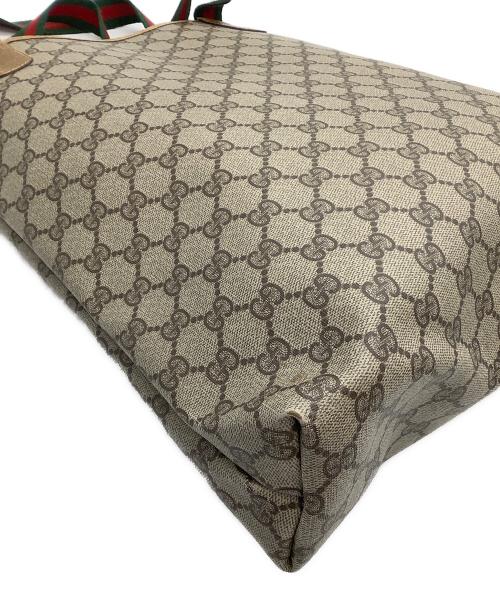 GUCCI（グッチ）GUCCI (グッチ) トートバッグ　シェリーライン　GGスプリーム ベージュの古着・服飾アイテム