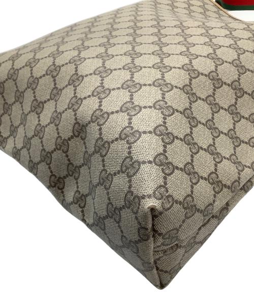 GUCCI（グッチ）GUCCI (グッチ) トートバッグ　シェリーライン　GGスプリーム ベージュの古着・服飾アイテム