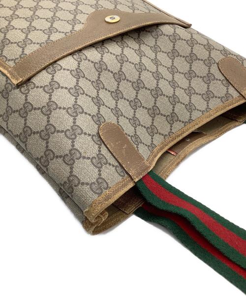 GUCCI（グッチ）GUCCI (グッチ) トートバッグ　シェリーライン　GGスプリーム ベージュの古着・服飾アイテム