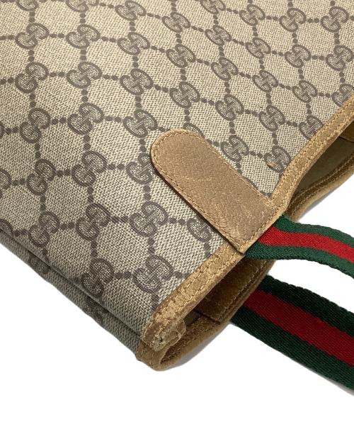 GUCCI（グッチ）GUCCI (グッチ) トートバッグ　シェリーライン　GGスプリーム ベージュの古着・服飾アイテム