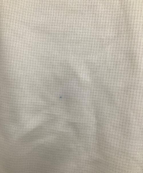 adidas（アディダス）adidas (アディダス) ワッフルニットジャケット　国旗タグ ホワイト×ブラック サイズ:Lの古着・服飾アイテム