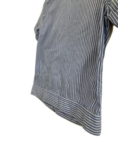 Hysteric Glamour（ヒステリックグラマー）Hysteric Glamour (ヒステリックグラマー) 半袖カットソー　ストライプ スカイブルー サイズ:freeの古着・服飾アイテム