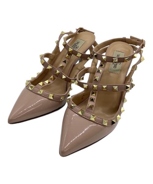 VALENTINO GARAVANI（ヴァレンティノ・ガラヴァーニ）VALENTINO GARAVANI (ヴァレンティノ・ガラヴァーニ) サンダル ベージュ サイズ:37の古着・服飾アイテム