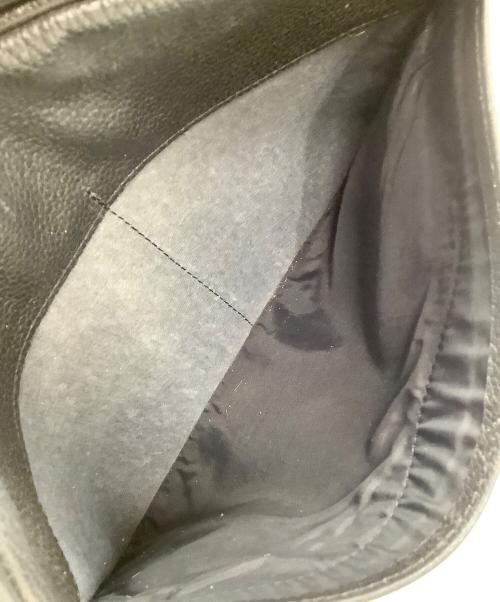 LONGCHAMP（ロンシャン）LONGCHAMP (ロンシャン) レザーショルダーバッグ ブラックの古着・服飾アイテム