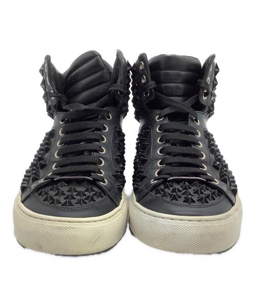 philipp plein（フィリッププレイン）PHILIPP PLEIN (フィリッププレイン) ハイカットスニーカー ブラック サイズ:41の古着・服飾アイテム