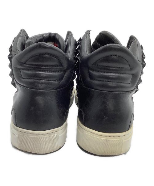 philipp plein（フィリッププレイン）PHILIPP PLEIN (フィリッププレイン) ハイカットスニーカー ブラック サイズ:41の古着・服飾アイテム