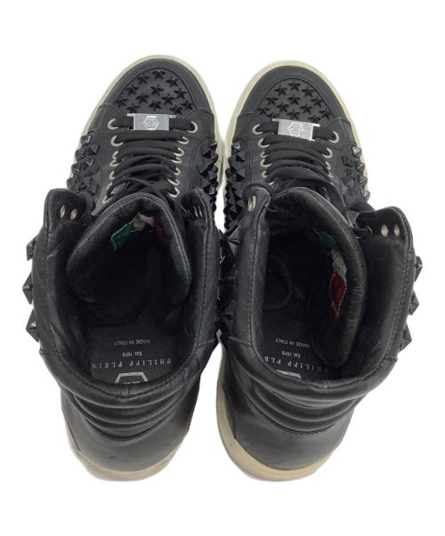 philipp plein（フィリッププレイン）PHILIPP PLEIN (フィリッププレイン) ハイカットスニーカー ブラック サイズ:41の古着・服飾アイテム