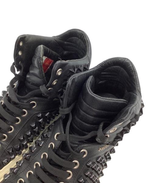 philipp plein（フィリッププレイン）PHILIPP PLEIN (フィリッププレイン) ハイカットスニーカー ブラック サイズ:41の古着・服飾アイテム