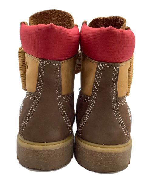 Timberland（ティンバーランド）Timberland (ティンバーランド) ブーツ TIMBERLAND PREMIUM WATERPROOF BOOT DK BRN NUBUCK レッド×ベージュ サイズ:10Wの古着・服飾アイテム