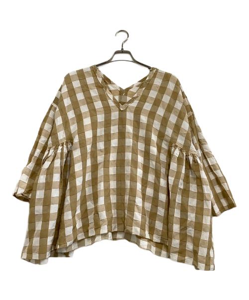 house of lotus（ハウスオブロータス）HOUSE OF LOTUS (ハウスオブロータス) 長袖ブラウス ベージュ サイズ:Mの古着・服飾アイテム