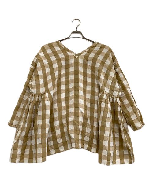 house of lotus（ハウスオブロータス）HOUSE OF LOTUS (ハウスオブロータス) 長袖ブラウス ベージュ サイズ:Mの古着・服飾アイテム