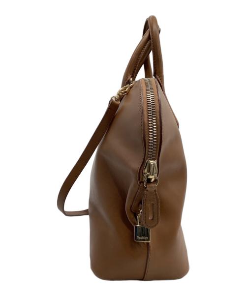 MaxMara（マックスマーラ）MaxMara (マックスマーラ) ショルダーバッグ ブラウンの古着・服飾アイテム