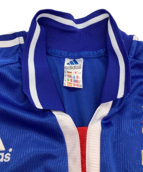 adidas（アディダス）adidas (アディダス) 半袖カットソー　フランス代表 ブルー サイズ:XXXX0の古着・服飾アイテム