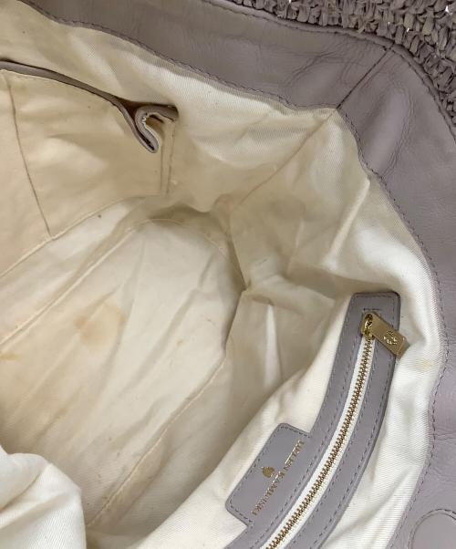 HELEN KAMINSKI（ヘレンカミンスキー）HELEN KAMINSKI (ヘレンカミンスキー) カゴバッグ　ラフィア グレーの古着・服飾アイテム