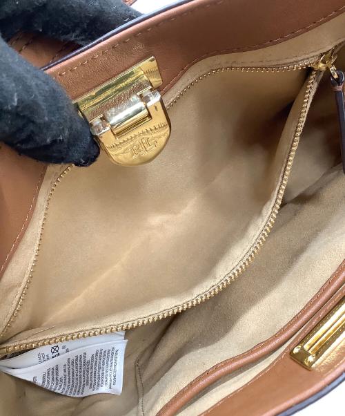 LAUREN RALPH LAUREN（ローレンラルフローレン）LAUREN RALPH LAUREN (ローレンラルフローレン) ワンショルダーバッグ ファリン ブラウンの古着・服飾アイテム