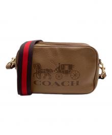 COACH（コーチ）の古着「ショルダーバッグ　ホースアンドキャリッジ」｜ブラウン