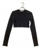 ALEXANDER WANGアレキサンダー・ワン）の古着「長袖Tシャツ　Distressed Edge Longsleeve Tee」｜ブラック