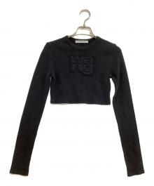 ALEXANDER WANG（アレキサンダー・ワン）の古着「長袖Tシャツ　Distressed Edge Longsleeve Tee」｜ブラック