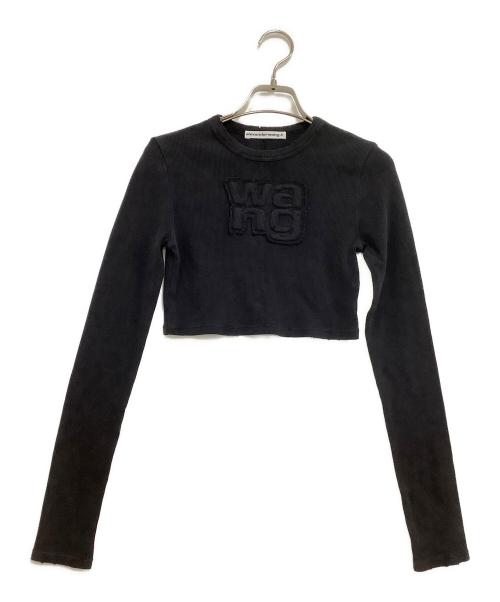 ALEXANDER WANG（アレキサンダー・ワン）ALEXANDER WANG (アレキサンダー・ワン) 長袖Tシャツ　Distressed Edge Longsleeve Tee ブラック サイズ:Sの古着・服飾アイテム