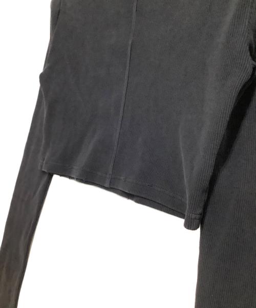 ALEXANDER WANG（アレキサンダー・ワン）ALEXANDER WANG (アレキサンダー・ワン) 長袖Tシャツ　Distressed Edge Longsleeve Tee ブラック サイズ:Sの古着・服飾アイテム