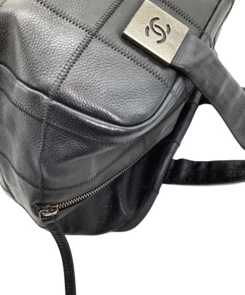 CHANEL（シャネル）CHANEL (シャネル) ボストンバッグ　チョコバー ネイビーの古着・服飾アイテム