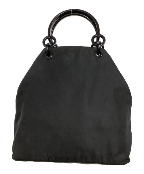 PRADA（プラダ）PRADA (プラダ) ナイロンハンドバッグ ブラックの古着・服飾アイテム