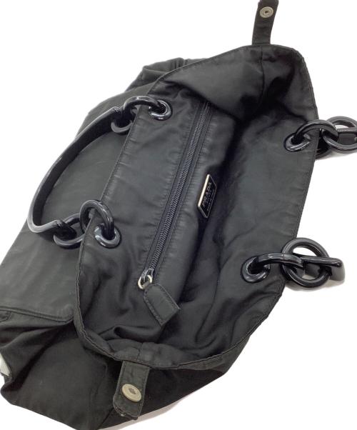PRADA（プラダ）PRADA (プラダ) ナイロンハンドバッグ ブラックの古着・服飾アイテム