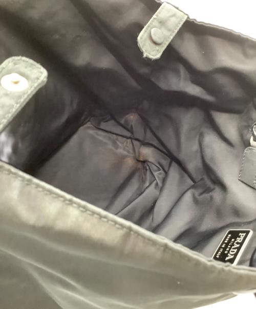 PRADA（プラダ）PRADA (プラダ) ナイロンハンドバッグ ブラックの古着・服飾アイテム