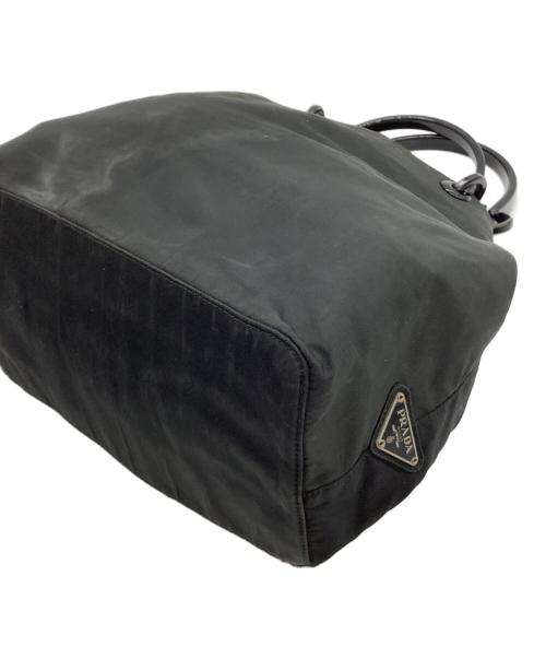 PRADA（プラダ）PRADA (プラダ) ナイロンハンドバッグ ブラックの古着・服飾アイテム