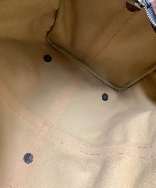 POLO RALPH LAUREN（ポロ・ラルフローレン）POLO RALPH LAUREN (ポロ・ラルフローレン) ボストンバッグ グリーン×ブラウンの古着・服飾アイテム