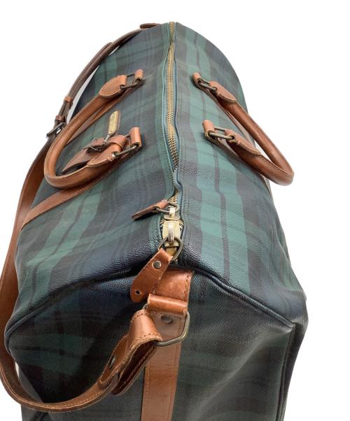 POLO RALPH LAUREN（ポロ・ラルフローレン）POLO RALPH LAUREN (ポロ・ラルフローレン) ボストンバッグ グリーン×ブラウンの古着・服飾アイテム