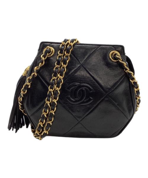 CHANEL（シャネル）CHANEL (シャネル) チェーンショルダーバッグ ブラックの古着・服飾アイテム