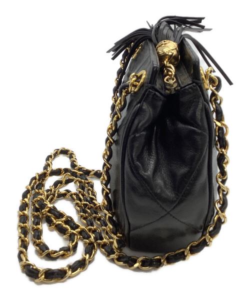 CHANEL（シャネル）CHANEL (シャネル) チェーンショルダーバッグ ブラックの古着・服飾アイテム