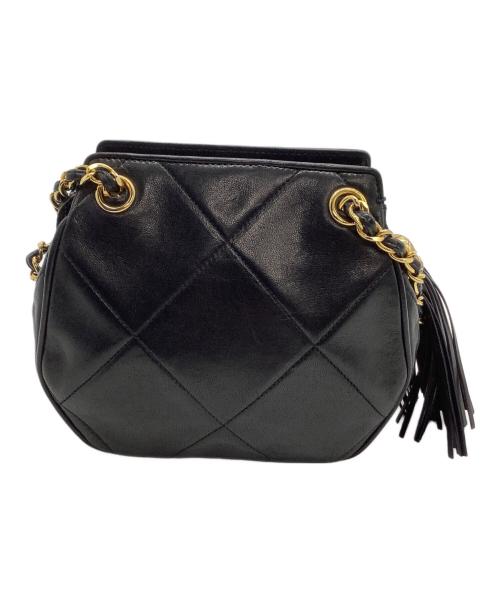 CHANEL（シャネル）CHANEL (シャネル) チェーンショルダーバッグ ブラックの古着・服飾アイテム